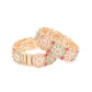 Rajwada Multicolor Embellished Bangles For Women-Set Of 2