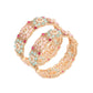 Rajwada Multicolor Embellished Bangles For Women-Set Of 2
