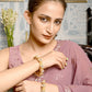 Rajwada Gold Embellished Bangles For Women-Set Of 2