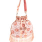 Rajwada Peach Embellished Potli Bag For Women