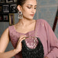 Rajwada Black Beaded Moon Clutch For Women