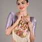Rajwada Women Beige Embellished Beaded-Embroidered Pearly Potli