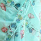 Rajwada - Blue Organza Floral Print Saree With Unstitched Blouse