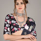 Rajwada Women White And Green Mesh Necklace Set