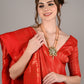 Rajwada Women Peach Metal Necklace Set