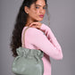 Rajwada Green PU Solid Hand Bag For Women