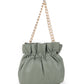 Rajwada Green PU Solid Hand Bag For Women