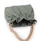 Rajwada Green PU Solid Hand Bag For Women
