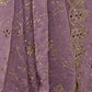 Rajwada Purple Organza Embroidered Saree With Unstitched Blouse For Women