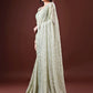 Rajwada Olive Embellished Georgette Saree With Unstitched Blouse For Women