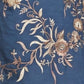 Rajwada Dark Blue Cotton Blend Embroidered Solid Kurta For Men
