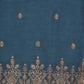 Rajwada Dark Blue Cotton Blend Embroidered Solid Kurta For Men