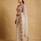 Rajwada White Net Embellished Saree For Women