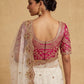 Rajwada White Net Embellished Saree For Women