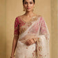 Rajwada White Net Embellished Saree For Women
