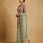 Rajwada Pista Green Net Embellished Saree For Women