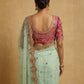 Rajwada Pista Green Net Embellished Saree For Women