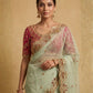 Rajwada Pista Green Net Embellished Saree For Women