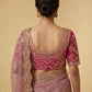 Rajwada Pale Pink Net Embellished Saree For Women