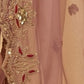 Rajwada Pale Pink Net Embellished Saree For Women