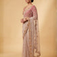 Rajwada Ivory Net Embellished Saree For Women
