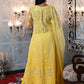 Rajwada Women Organza Chikankari Beads Embroidered Unstitched Kurta Set