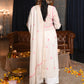Rajwada Women White Cotton Mulmul Pink Chikankari Embroidery Unstitched Kurta Set