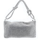Rajwada Silver Polyester Embellished Clutch For Women