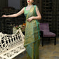 Rajwada Women Green Festive Woven Silk Saree With Unstitched Blouse