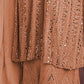 Rajwada Women Orange Color Party Wear Georgette Semi Stitched Suit