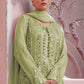 Rajwada Women Green Color Party Wear Georgette Semi Stitched Suit