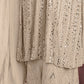 Rajwada Women Cream Color Party Wear Georgette Semi Stitched Suit