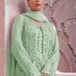 Rajwada Women Sea Green Color Party Wear Georgette Semi Stitched Suit