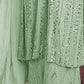 Rajwada Women Sea Green Color Party Wear Georgette Semi Stitched Suit