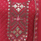 Rajwada Women Pink Sequence Embroidered Georgette Salwar Semi Stitched Suit