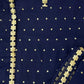 Rajwada Women Dark Blue Sequence Embroidered Georgette Semi Stitched Sharara Suit