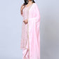 Rajwada Women Pink Embellished With Embroidered Georgette Semi Stitched Suit