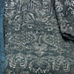 Rajwada Women Grey Embroidered Georgette Semi Stitched Salwar Suit