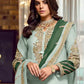 Rajwada Light Green Georgette Embellished Semi stitched Kurta Set For Women