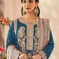 Rajwada Blue Georgette Embroidered Semi Stitched Salwar Suit For Women