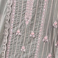Rajwada Grey Embroidered Georgette Semi Stitched Kurta Set With Dupatta For Women