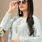 Rajwada Blue Georgette Embroidered Semi Stitched Kurta Set For Women