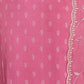 Rajwada Pink Embroidered Silk Blend Semi-Stitched Kurta Set For Women