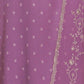 Rajwada Purple Embroidered Silk Blend Semi-Stitched Kurta Set  For Women
