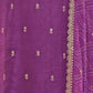 Rajwada Purple Georgette Embroidered Semi-Stitched Kurta Set For Women