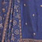 Rajwada Blue Georgette Embroidered Semi-Stitched Kurta Set For Women