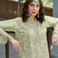 Rajwada Green Organza  Embroidered Semi-Stitched Kurta Set For Women