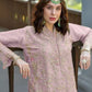 Rajwada Pink Organza  Embroidered Semi-Stitched Kurta Set For Women