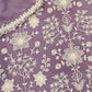 Rajwada Lavender Georgette Embroidered Semi-Sitched Kurta Set For Women