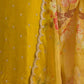 Rajwada Yellow Silk Blend Embroidered Semi-Sitched Kurta Set For Women